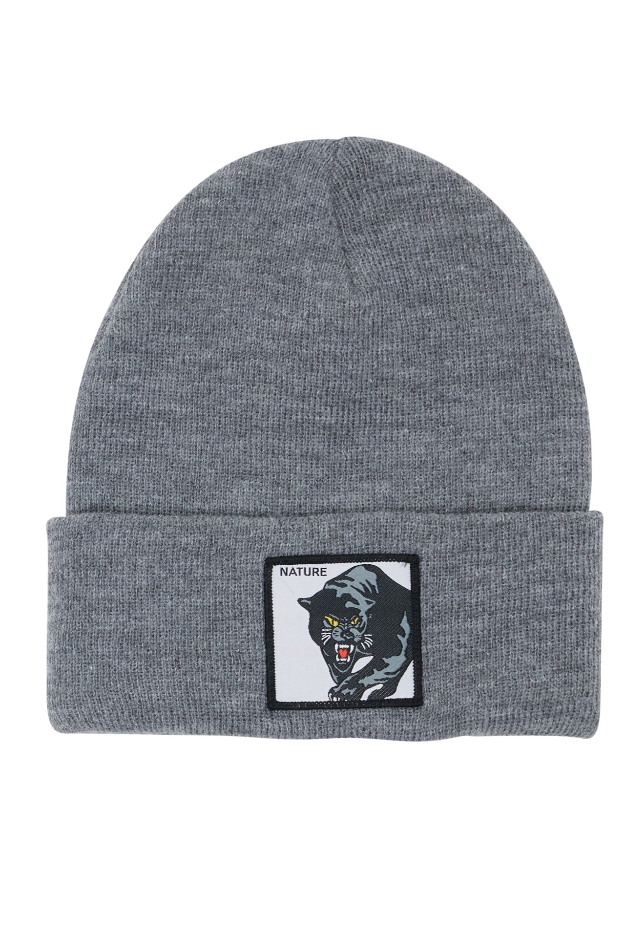 Sommer Beanie "ANIMAL" Anthrazit / Panther